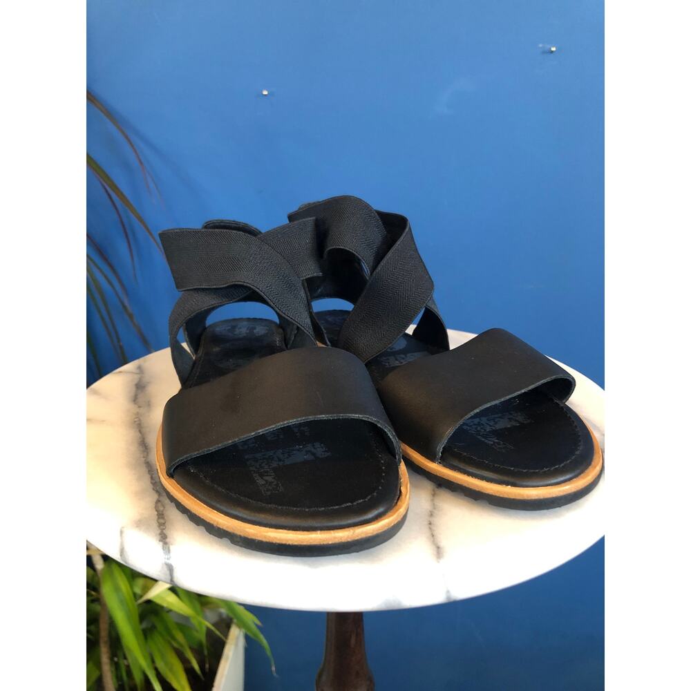 SOREL!!! Ella III Ankle Strap Black - Size 7